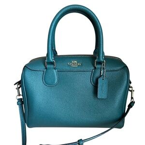Coach Teal Satchel Bag